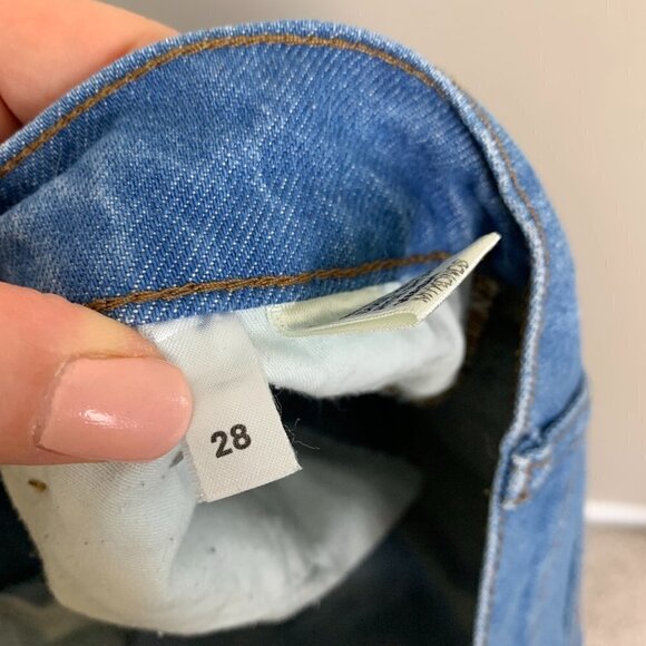 Reformation Jeans Dixie High Rise Shorts - Button Fly - Size 28 - Picture 5 of 7